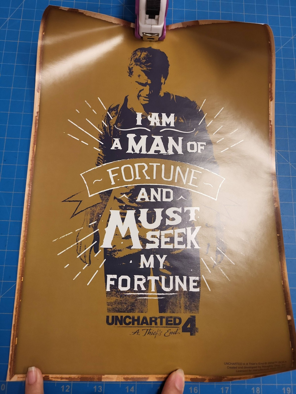 Uncharted 4 A Thiefs End Poster Naughty Dog SCEA Game Art Print Decor
